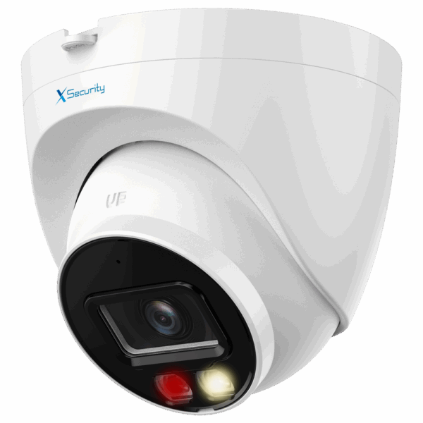 X-Security Cámara IP Turret  - 6 Megapíxel (3288x1850) - Lente 2.8mm |  - WDR 120 dB | Dual Light alcance 30 m - WizSense