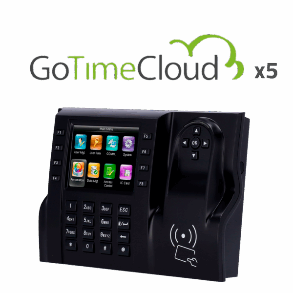 Control de presencia - Tarjetas EM/MF y PIN - 10.000 tarjetas | 50.000 registros - 3.5" TFT | TCP/IP