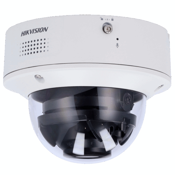 Hikvision cámara Domo IP gama SOLUTIONS - Resolución 4 Mpx (2688x1520) - Lente 8~32 mm | MD2.0 | AcuSense | Face Capture - Alarma | Audio | Micrófono y altavoz | 5 streams - IR 60 m | Múltiples funciones inteligentes - MicroSD | IP67 | IK10 | Anticorrosión