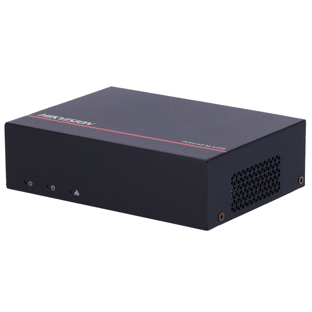 Hikvision DVR 5n1 4CH gama Value - Resolución máxima de entrada 8 MPx - 2 canal IP 8 MPx - eSSD integrado 1024 GB - Audio por coaxial | Bajo consumo - Detección de movimiento 2.0 | AcuSense
