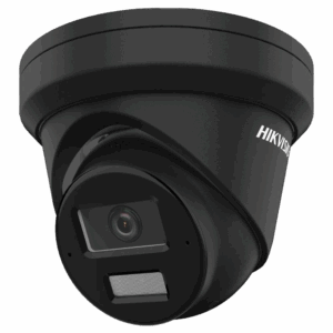 Hikvision - Cámara Turret IP gama PRO - Resolución 4 Megapixel (2688x1520) - Lente 2.8 mm | Micrófono dual en array - Luz híbrida alcance 30 m | PoE | MicroSD | IP67 - AcuSense | Detección de movimiento 2.0
