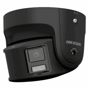 Hikvision - Cámara Turret IP Panorámica gama PRO - Resolución 8 Megapíxel | PoE | ColorVu - 4 mm | Micrófono | Sirena y flash disuasorio - Luz blanca 30 m | Detección de movimiento 2.0 - AcuSense | IP67