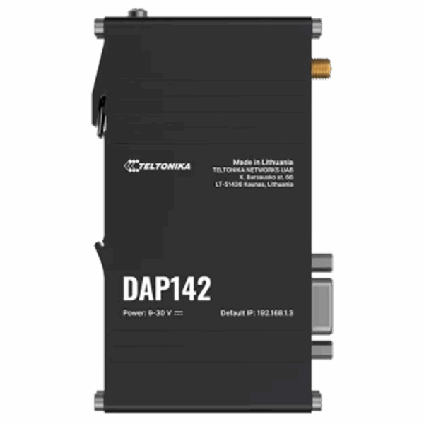 Teltonika Access Point Industrial - 2 puertos Ethernet RJ45 Fast Ethernet - Puerto Serie RS232 - Wi-Fi 802.11b/g/n 2.4GHz - Carcasa Aluminio
