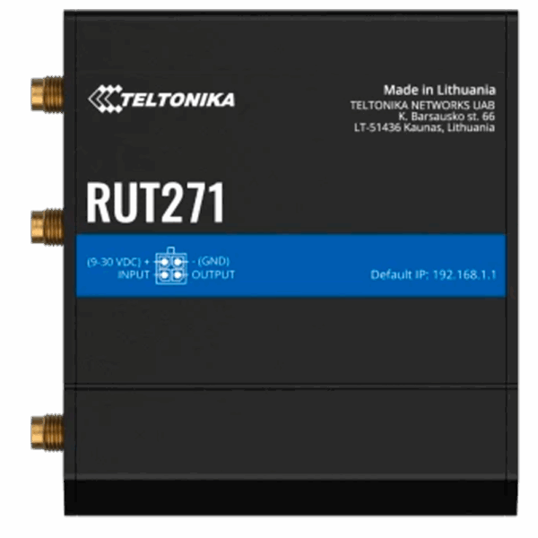 Teltonika Router Redcap 5G Industrial - 2 puertos Ethernet RJ45 Fast Ethernet - Redcap 5G hasta 223Mbps - 1x Entrada/Salida Digital - Wi-Fi 802.11b/g/n 2.4GHz - Carcasa Aluminio