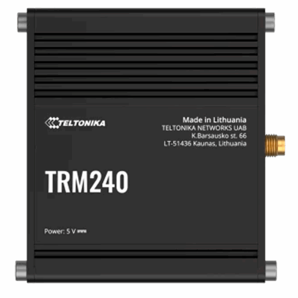 Teltonika Módem 4G Industrial - 4G Cat 1 / 3G / 2G - Conector Micro USB - Diseño Compacto
