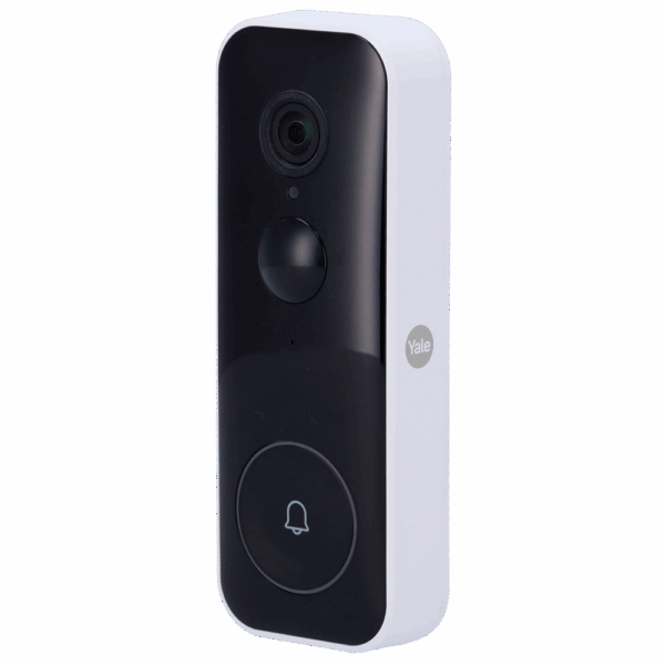 Timbre inteligente con vídeo WiFi - Resolución 1080 Full HD panorámica - Audio bidireccional - Detección de movimiento y personas - Almacenamiento flash | Batería 6500 mAh - APP Yale Home | Exterior IP65