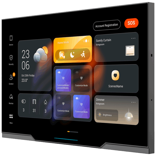 Monitor Android 12.0 para domótica - Pantalla TFT de 10" | Aplicaciones de terceros - Audio bidireccional | Monitor de videoportero - TCP/IP