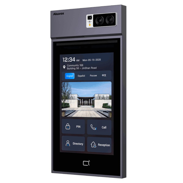Videoportero IP antivandálico IK08 - Cámara 5 Mpx/2 Mpx | Audio y vídeo bidireccional - Facial
