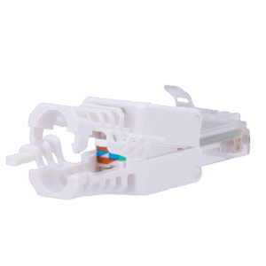 Conector para cables UTP - Conector salida RJ45 - Compatible UTP categoría 6A - Fácil instalación sin necesidad de herramientas