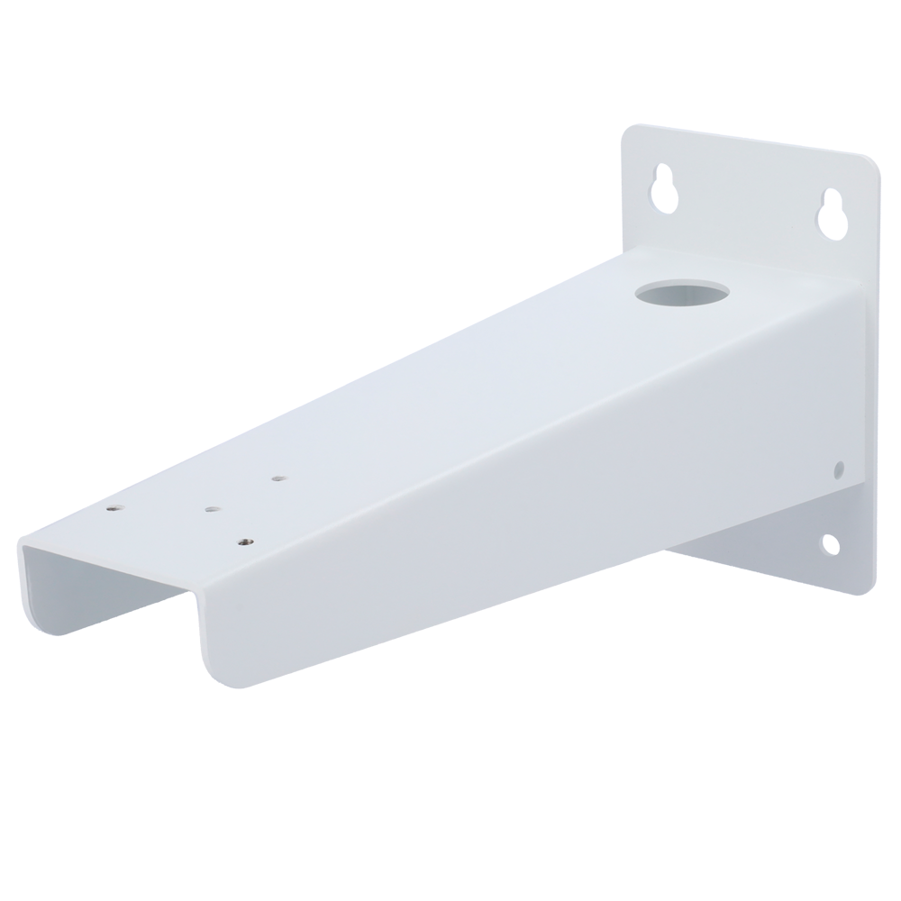 Soporte de pared - Capacidad de carga 15 kg - Apto para uso en exterior - Color blanco - Acero galvanizado