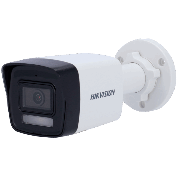 Cámara Bullet IP Hikvision gama Value - Resolución 2 MP (1920x1080) - Lente 4 mm - Luz híbrida 30 m | DWDR - Detección de movimiento 2.0 - Micrófono integrado | PoE | IP67