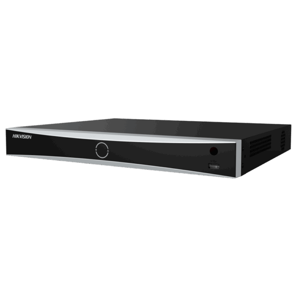 Hikvision - Gama PRO - Grabador NVR 16 CH IP - Resolución máxima 32Mpx | Alarmas | AcuSense - Ancho de banda 192 Mbps | Admite 2 discos duros - AcuSeek