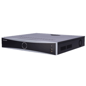 Hikvision - Gama PRO - Grabador NVR 32 CH IP / 16x Puertos POE af/at - Resolución máxima 32Mpx | Alarmas | AcuSense - Ancho de banda 384 Mbps | Admite 4 discos duros - AcuSeek