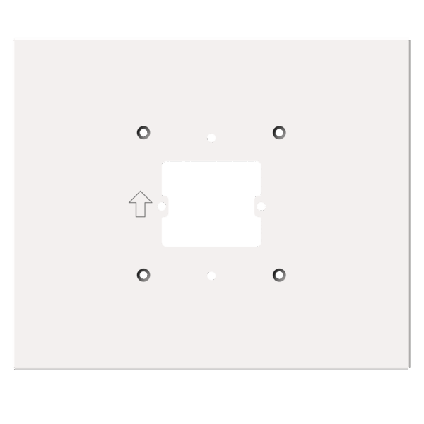 Soporte de superficie - Cubre las marcas de instalación anteriores - Específico para videoporteros Hikvision - Compatible con monitores DS-KH7x00 - Medidas: 200 (Al) x 240 (An) x 7 (Fo) mm - Fabricado en plástico