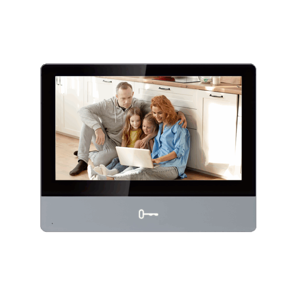 Monitor para videoportero - Pantalla táctil IPS de 7" - Audio bidireccional - TCP/IP