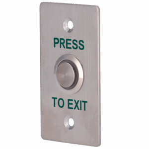 Pulsador de liberación de puerta con LED - Uso profesional - Testado 100.000 usos - NO/NC/COM | Empotrado o superficie - Medidas 86 (Al) x 50 (An) x 29 (Fo) mm - Fabricado en acero inoxidable