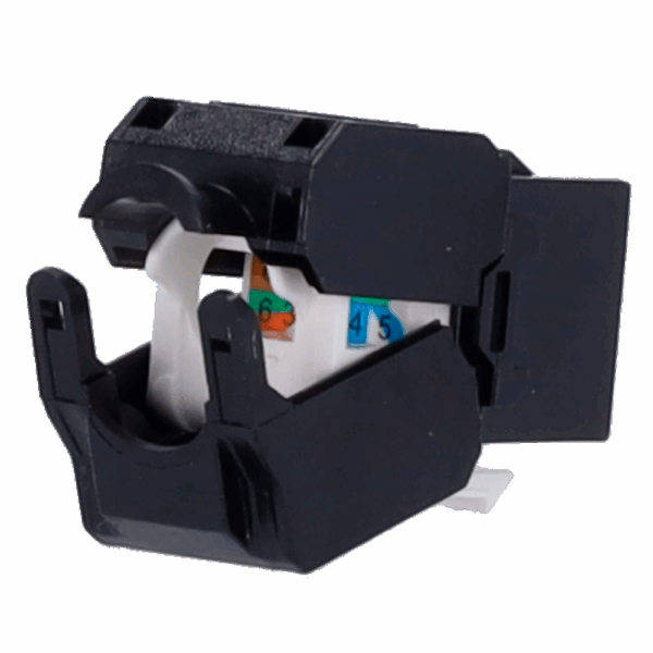 Conector para cables UTP - Conector salida RJ45 - Compatible UTP categoría 6 - Fácil instalación sin necesidad de herramientas - Bajas pérdidas