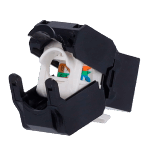 Conector para cables UTP - Conector salida RJ45 - Compatible UTP categoría 6A - Fácil instalación sin necesidad de herramientas - Bajas pérdidas