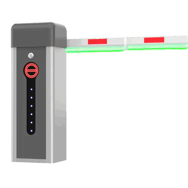 Barrera de parking - Brazo recto telescópico (hasta 6 m) - Apertura a izquierdas | 5.000.000 ciclos - Indicadores LED | Modo de emergencia - Apta para exterior IP54