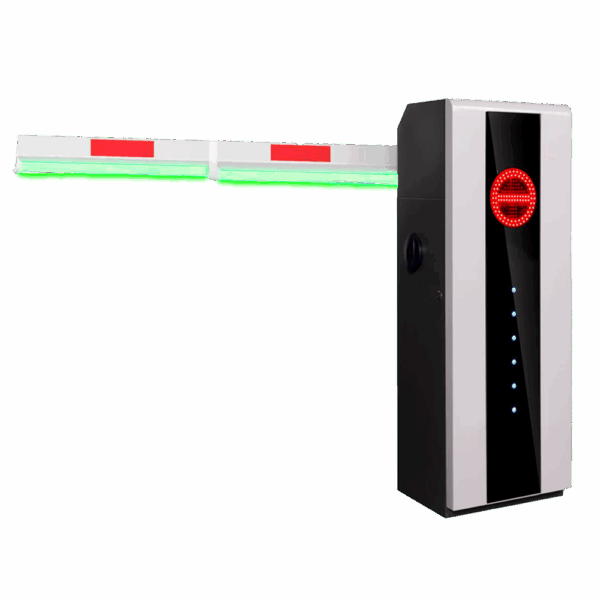 Barrera de parking de alto rendimiento - Brazo recto (hasta 6 m) - Apertura a derechas | 10.000.000 ciclos - Indicadores LED | Modo de emergencia - Posibilidad de batería de respaldo - Apta para exterior IP54