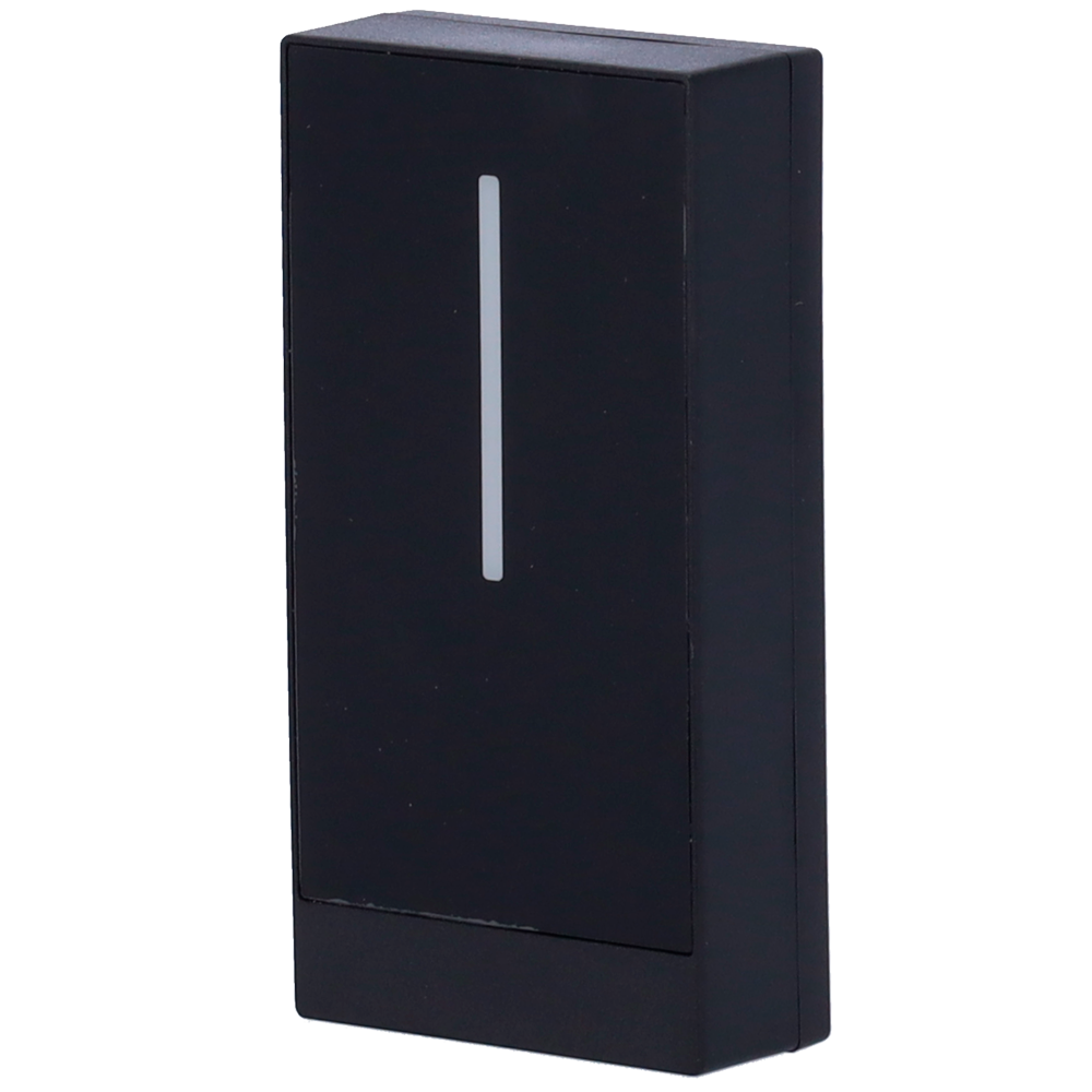 Lector de acceso para marcos - Acceso por tarjeta EM - Indicador LED y acústico - Wiegand 26/34 - Compatible con equipos de terceros - Apto para exterior IP68 | Plástico