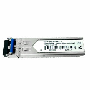 Módulo transceptor SFP Industrial - TRx 1310 nm - Fibra monomodo - Conector LC UPC dúplex - Máximo 20 km - 1.25Gb/s - 1000Base-LX