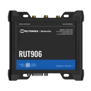 Teltonika Router 4G Industrial - 4 puertos Ethernet RJ45 Fast Ethernet - Dual SIM 4G (LTE) Cat 4 hasta 150Mbps - 3x Entrada + 3x Salida Digital + RS232 + RS485 - Wi-Fi 802.11b/g/n 2.4GHz - Posicionamiento GNSS
