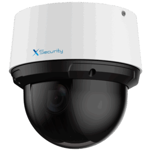 Cámara IP PTZ X-Security 4 Mpx Gama Pro - Lente varifocal 5~125 mm (zoom óptico 25x) -  IR 50 m | Starlight | Cúpula protección - IVS (Protección perimetral) | SDM 3.0 - Detección de rostros | Auto Tracking - IP66 | Audio | Alarmas | PoE+ | MicroSD