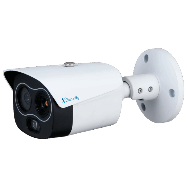 Cámara térmica Bullet Dual IP X-Security - 256x192 VOx | Lente 7 mm | Sensibilidad ≤ 40mK - Sensor óptico 1/2.7” 4 Mpx | Lente 8 mm - WizSense
