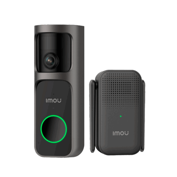 Doorbell WiFi a bateria Imou 4 Megapixel 2K - Batería 5000 mAh - Lente Panorámica 360º 0.98 mm / IR 5m - Detección de humanos por PIR - Audio Bidireccional / Chime - App Imou Life