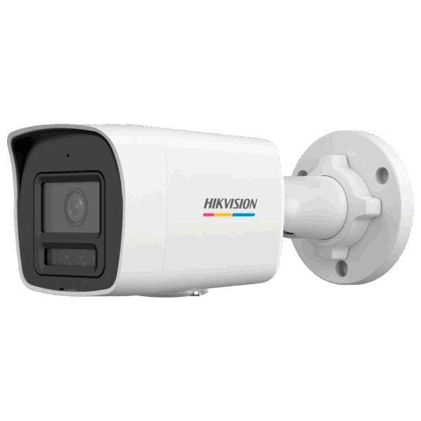 Hikvision cámara IP Bullet gama VALUE ColorVu3.0 - Resolución 4 MPx | PoE IEEE802.3af - ColorVu3.0: imagen a color HikAI-ISP F1.0 1/1.8" - 2.8 mm | Micrófono | Luz híbrida hasta 30m - Detección de movimiento 3.0 -  IP67