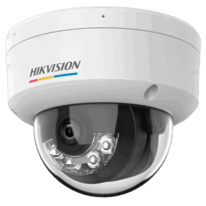Hikvision cámara IP Domo gama VALUE ColorVu3.0 - Resolución 4 MPx | PoE IEEE802.3af - ColorVu3.0: imagen a color HikAI-ISP F1.0 1/1.8" - 2.8 mm | Micrófono | Luz híbrida hasta 30m - Detección de movimiento 3.0 -  IP67 | IK08