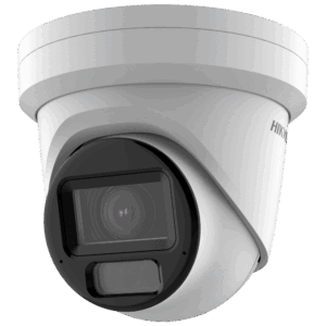 Hikvision Cámara Turret IP gama PRO - Resolución 8 Megapíxel (3840x2160) - Lente varifocal motorizada 2.8~12 mm - Luz híbrida alcance 40 m | PoE | MicroSD - Detección de movimiento 2.0 | AcuSense - Face Detection | Alarmas | Audio | Micrófono
