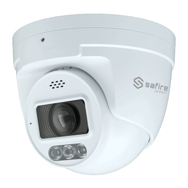 Safire Smart - Cámara Turret IP gama I1 AI Avanzada y DualLight - Resolución 4 Megapíxel (2688x1520) - Lente motorizada 2.7~13.5mm | IR 40m & WL 30m  - AI Avanzada:Perimetral