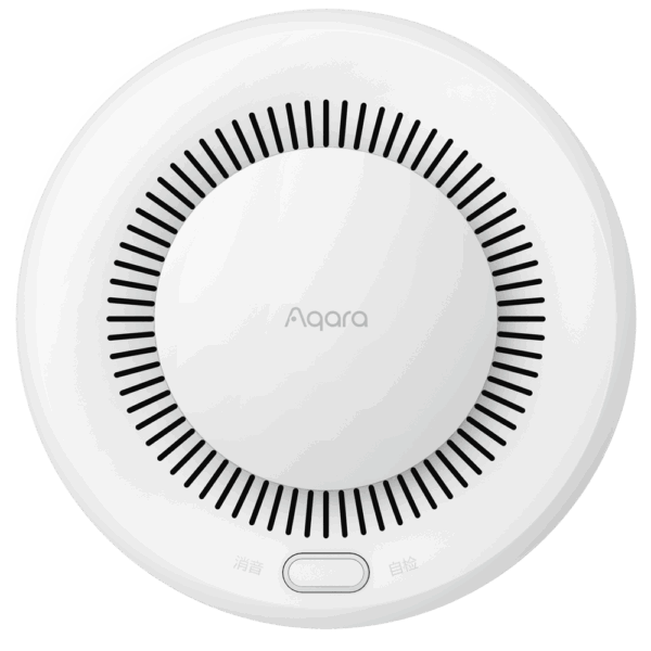 Aqara Sensor Detector de Humo - Sensor fotoeléctrico - Zigbee 3.0  - Requiere AQARA HUB - Batería hasta 10 años de duración - Soporta Apple Homekit