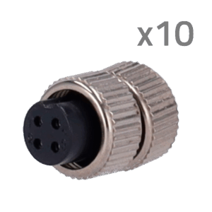 Cctv & Alarmas Conector M12 Hembra CONM12-FEMALE-SOLDER
