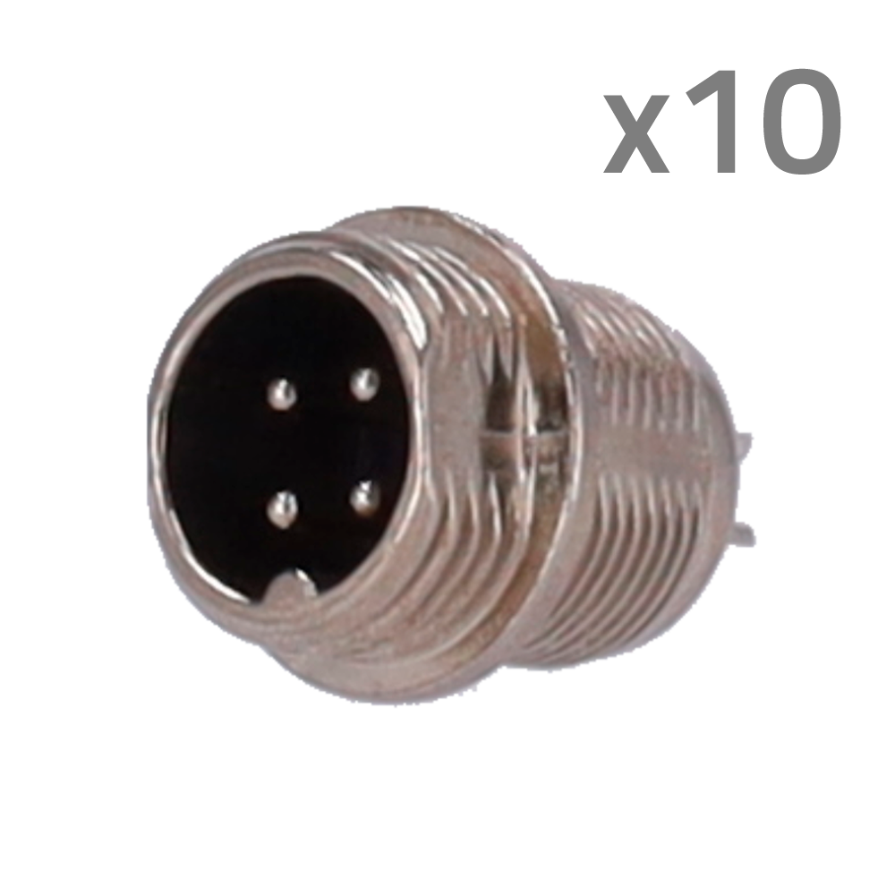 Cctv & Alarmas Conector M12 Macho CONM12-MALE-SOLDER
