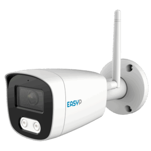Cámara Bullet IP AI EASY-P - 4MP | Lente 2.8 mm - IR 30 m | Mic  - Instalación Plug & Play - Soporta UMD y Motion Detect 2.0 - IP67 | Wifi6 | P2P | Metal