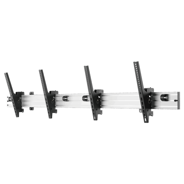 Soporte para videowall - Disposición 2x1 - Peso soportado 50 Kg/monitor - VESA 600x400/monitor - Distancia a la pared 100mm - Inclinación