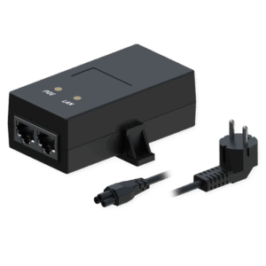 Inyector PoE Pasivo - Entrada/Salida RJ45 10/100 Mbps - 24V 1A - Distancia máxima 100 m - Compatible con TK-PR1IC860 y TK-PR1ICC60 - Estabilizado y protegido