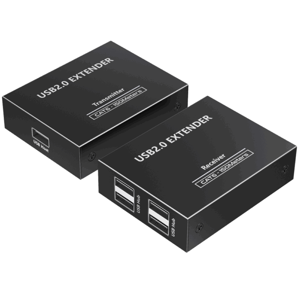 Extensor USB 2.0 LAN - 1 entrada USB - 4 salidas USB - Longitud máxima de conexión 150m - Plug and Play