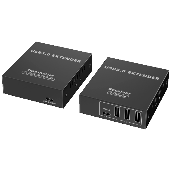Extensor USB 3.0 LAN - 1 entrada USB - 4 salidas USB - Longitud máxima de conexión 50m - Plug and Play