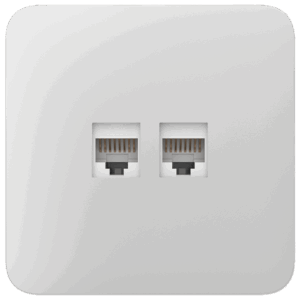 AJAX Tapa lateral para AJ-SOLOCOVER-LAN-W Dual