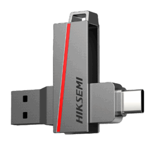 Pendrive USB Hikvision - Capacidad 256 GB - Interfaz USB Tipo A/Tipo C 3.2 - Velocidad máx. lectura/escritura: 130/45 MB/s - Diseño robusto