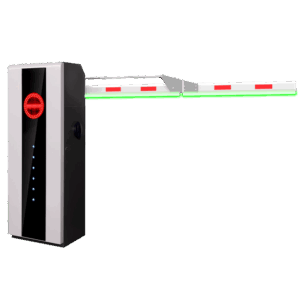 Barrera de parking de alto rendimiento - Brazo acodado en 90º (3 m) - Apertura a izquierdas | 10.000.000 ciclos - Indicadores LED | Modo de emergencia - Posibilidad de batería de respaldo - Apta para exterior IP54