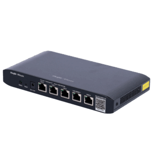 Reyee Router Controlador Cloud - 5 Puertos RJ45 10/100 /1000 Mbps - Admite hasta 2 WAN para failover o balanceo - Hasta 600Mbps de ancho de banda - Servidor VPN IPSec