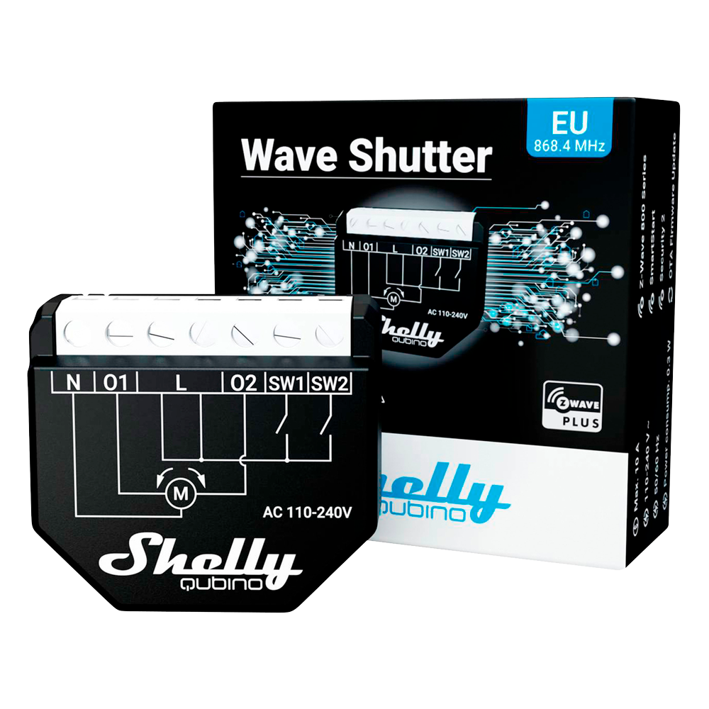 SHELLY central alarma SH-SL-WAVE-SHUTTER