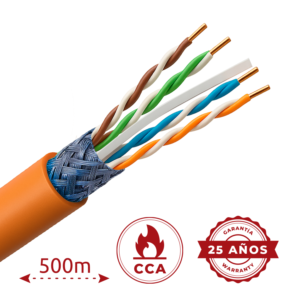 UNIVIEW Uniview cable F/FTP UV-FTP6A-500-BC23AWG-DCA-R-O