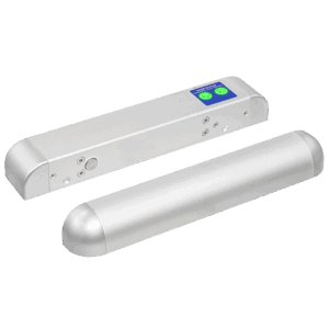 Cerradura de seguridad eléctrica - Modo de apertura Fail Safe (NC) - Fuerza de retención 1000 kg | Sensor de puerta - LED de estado  - Autocierre programable - Tiempo de apertura seleccionable