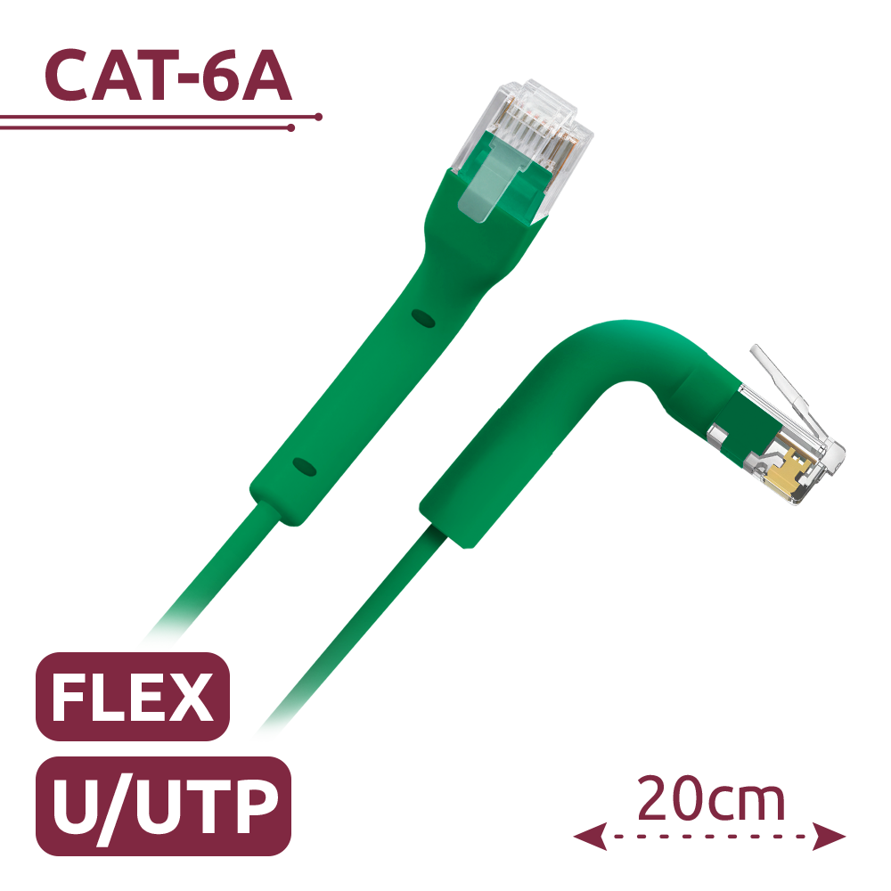 SAFIRE Cable UTP flexibleEthernetConectores UTP6A-FLEX-02G